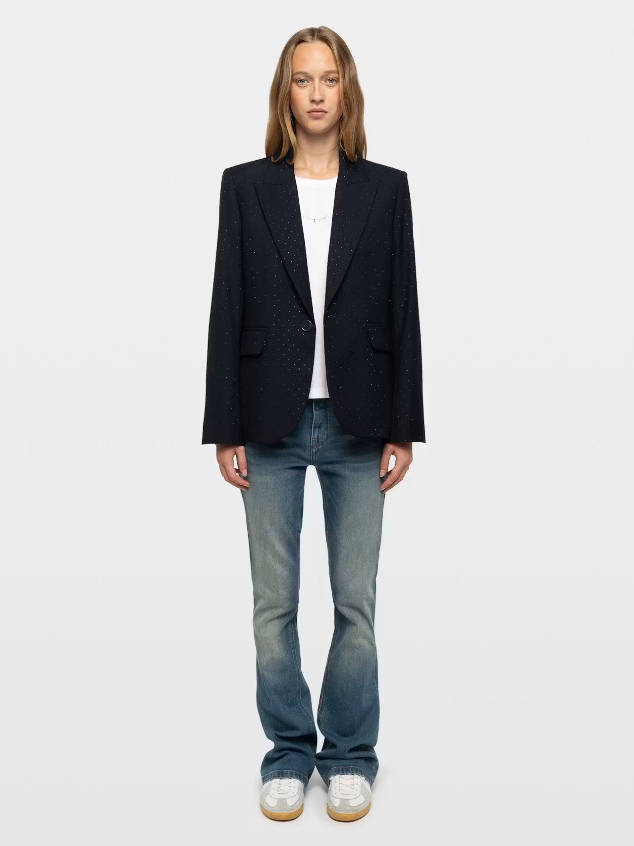 Zadig & Voltaire Vavy Tailleur Strass Jacket - Encre