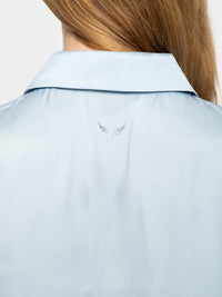 Zadig & Voltaire Thely Satin Blouse - Oxford Blue