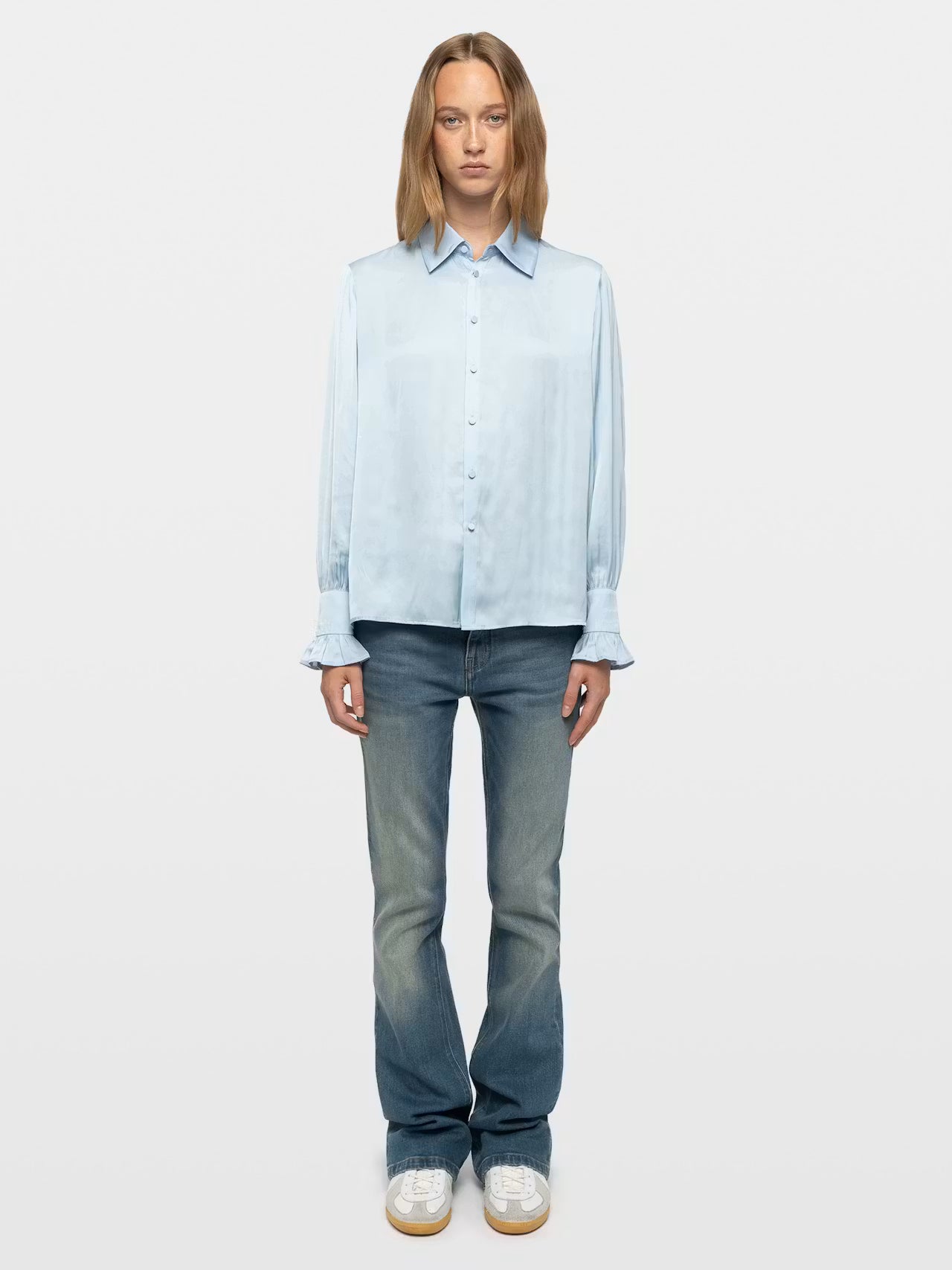 Zadig & Voltaire Thely Satin Blouse - Oxford Blue
