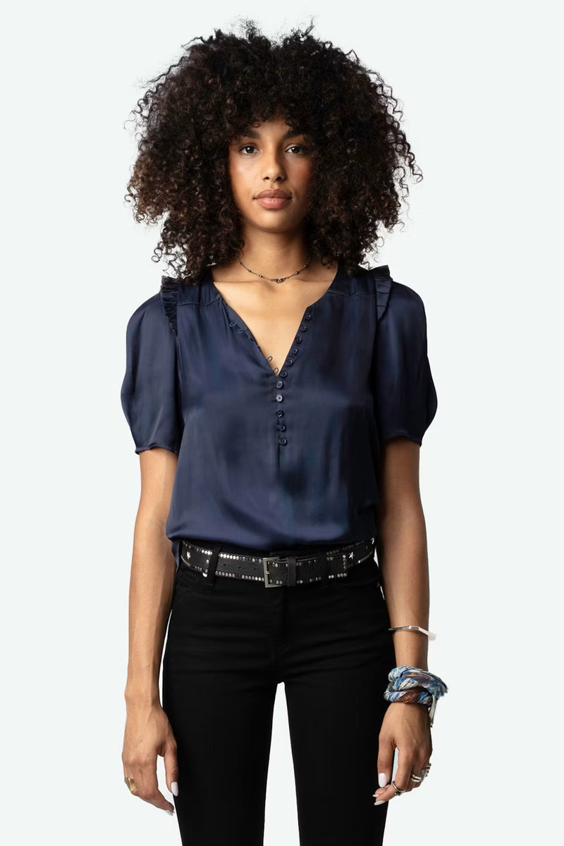 Zadig & Voltaire Twity Satin Top