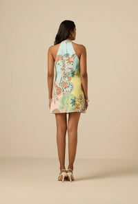 Hemant & Nandita Yuti Halter Mini Dress Multi