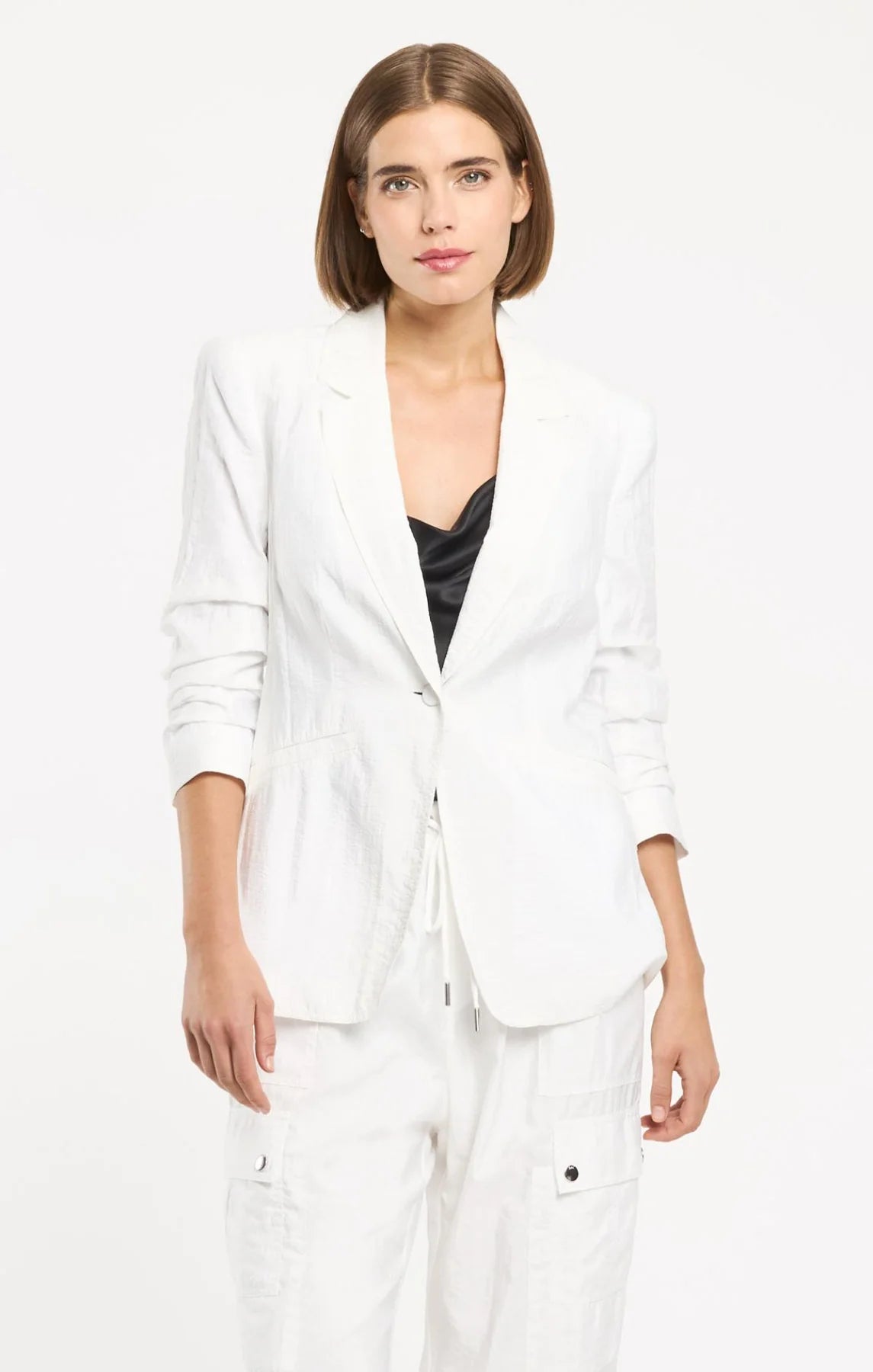 Cinq A Sept Tumbled Woven Khloe Blazer