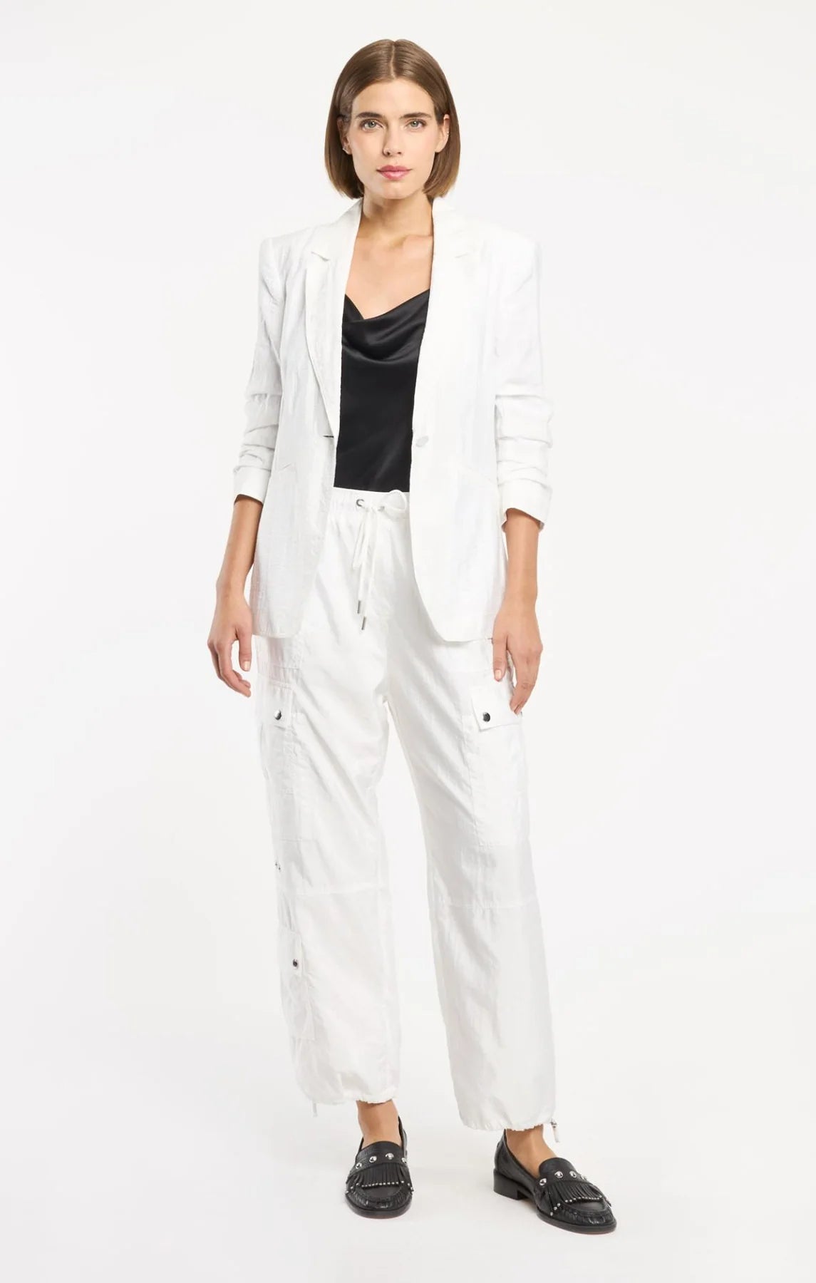 Cinq A Sept Tumbled Woven Khloe Blazer