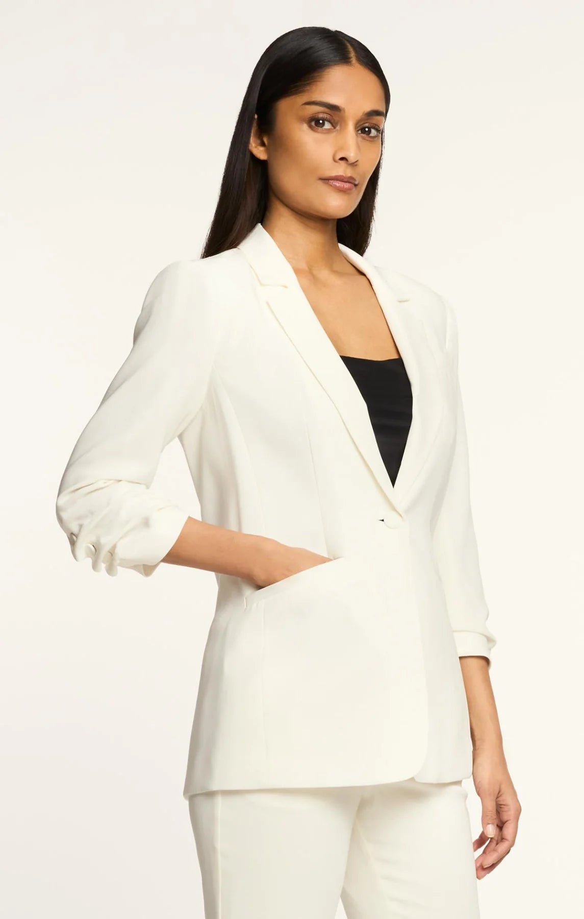 Blazer Crêpe Khloe Cinq A Sept Ivoire