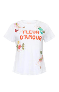 Cinq A Sept Fleur Damour Angeli Tee