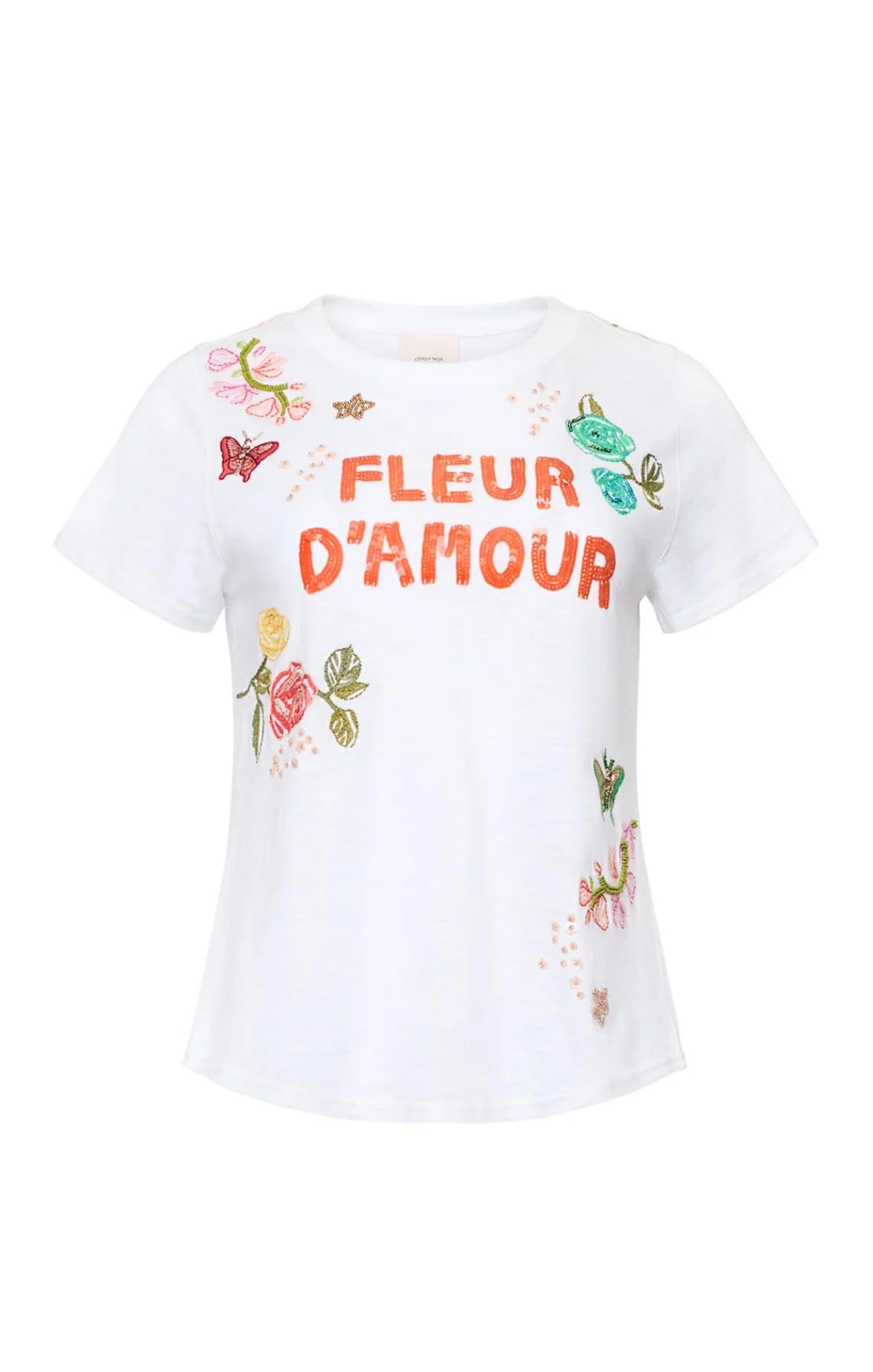 Cinq A Sept Fleur Damour Angeli Tee