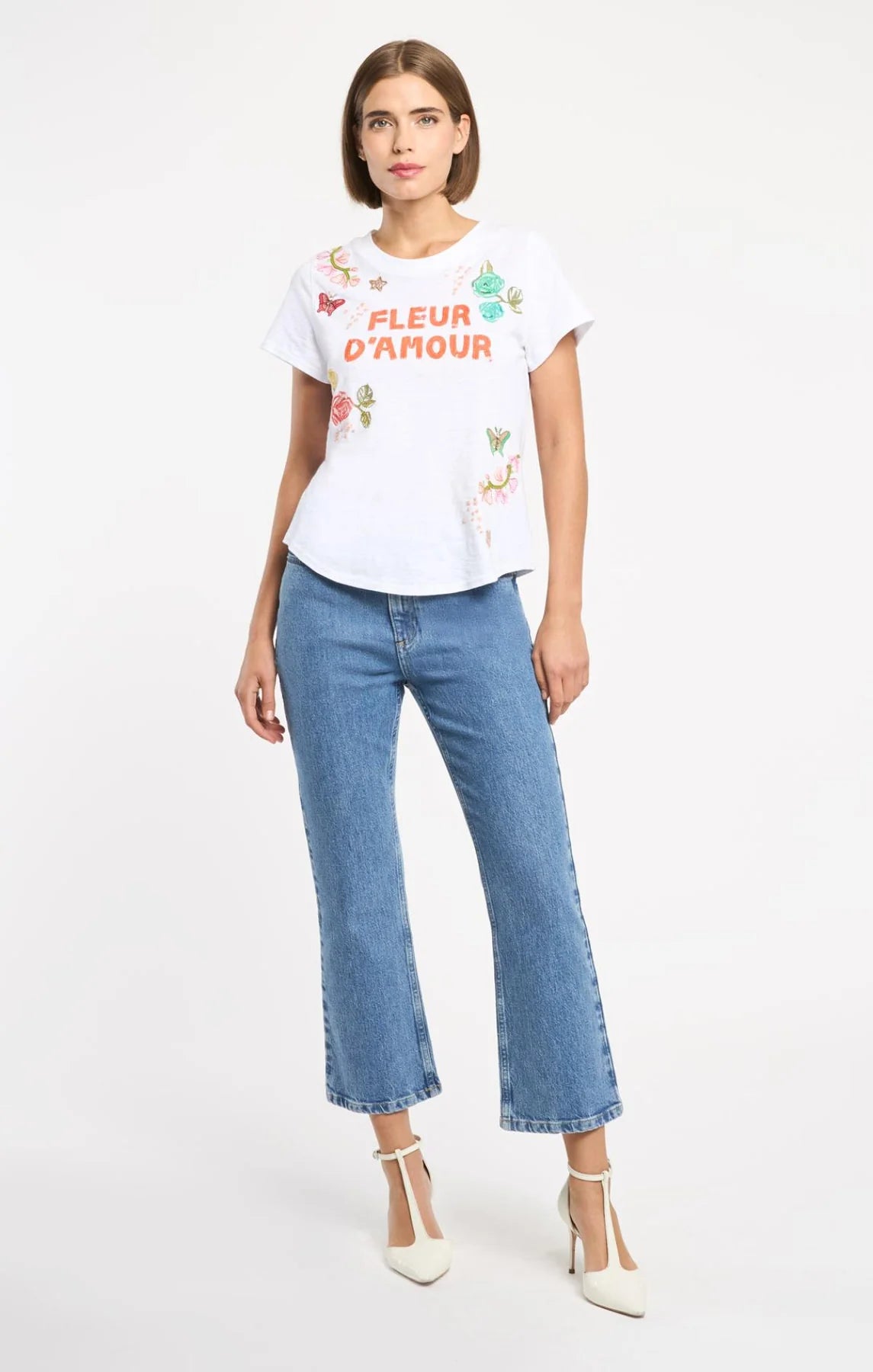 Cinq A Sept Fleur Damour Angeli Tee