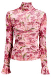 Cinq A Sept Trailing Hibiscus Lucy Long Sleeve Top