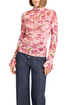 Cinq A Sept Trailing Hibiscus Lucy Long Sleeve Top