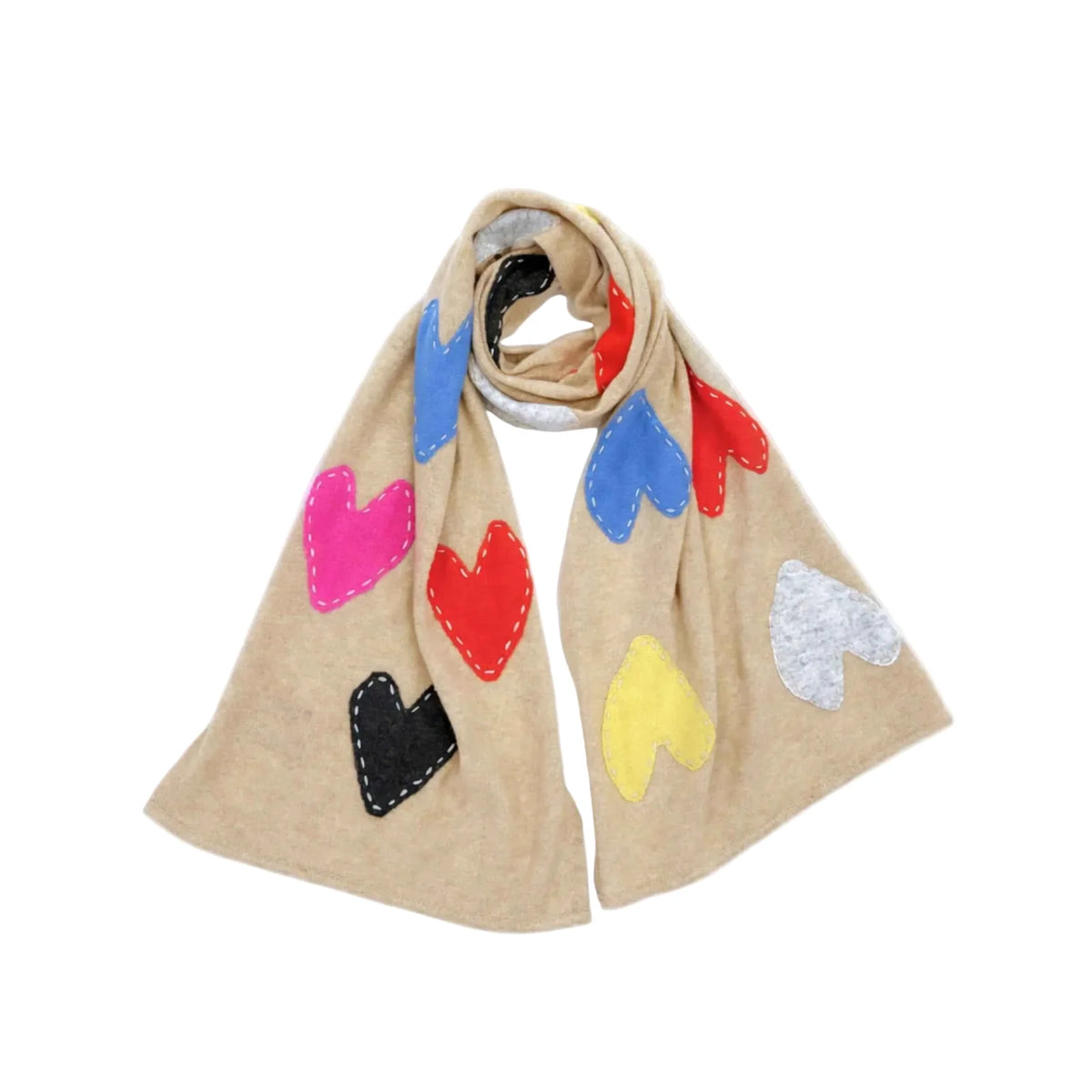 Kerri Rosenthal Zero Waste Scarf Camel-Multi