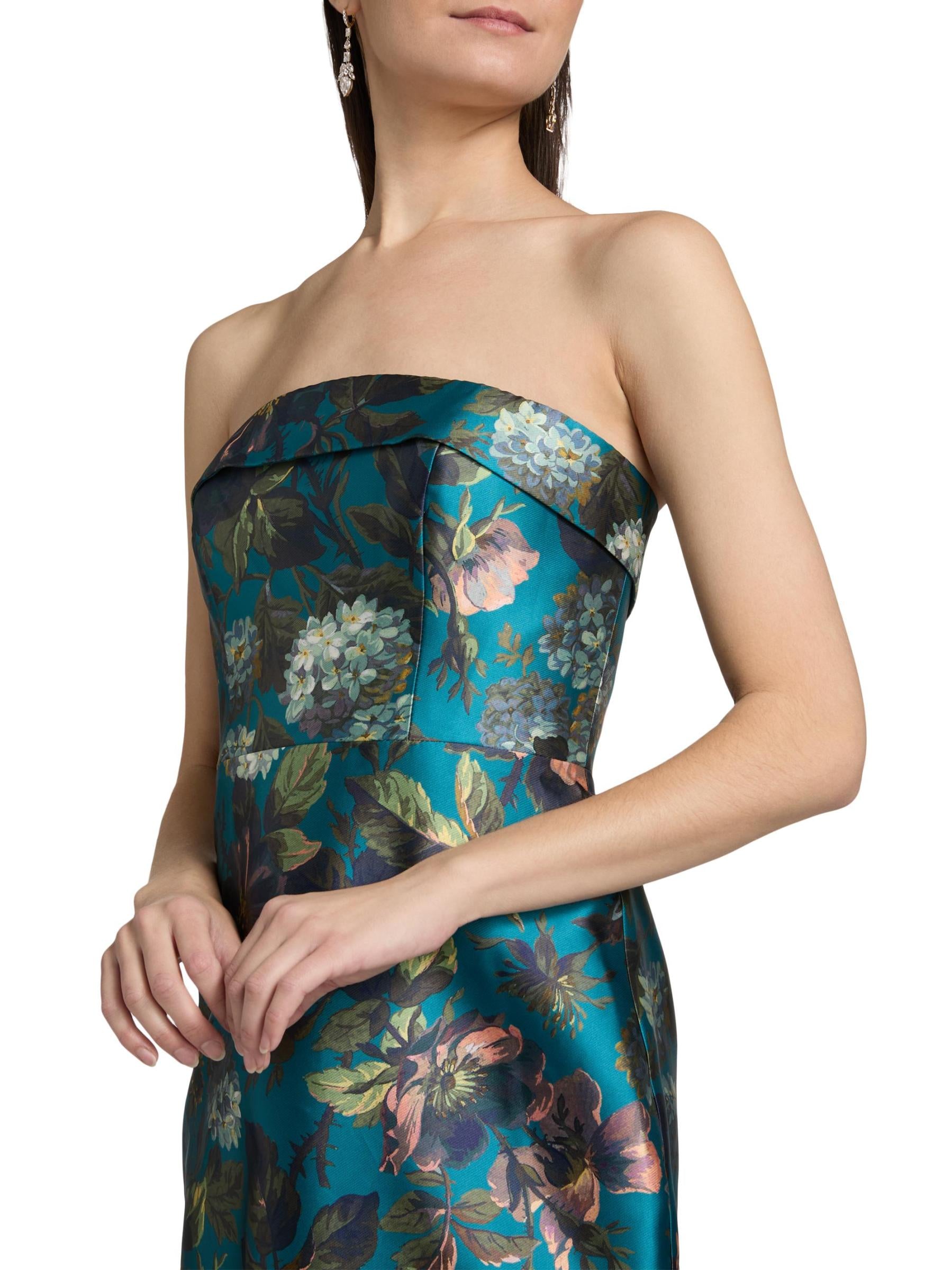 Robe colonne sans bretelles Theia Cleo