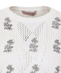 Twinset Embroidered Detailed Knitted Top