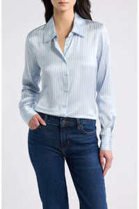 Frame The Office Shirt Bay Blue Stripe