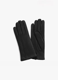 Gants en cuir Nappa Cinzia Rocca avec broderie supérieure
