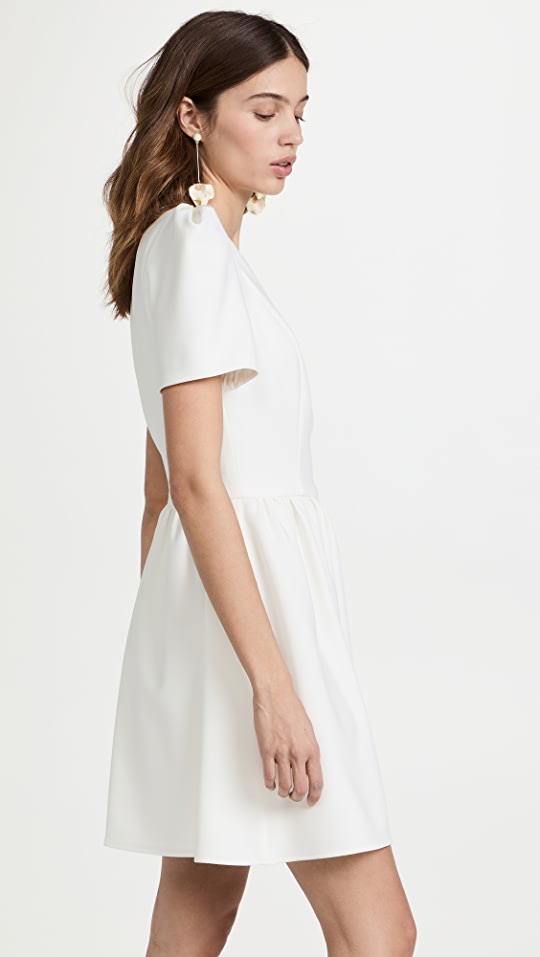 Black halo outlet white dress