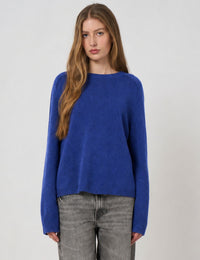 Repeat Organic Cashmere Knitted Pullover Blue