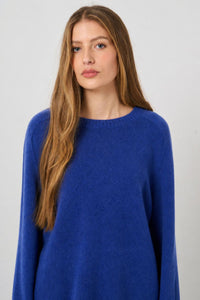 Repeat Organic Cashmere Knitted Pullover Blue