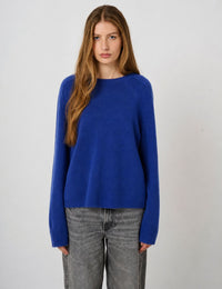 Repeat Organic Cashmere Knitted Pullover Blue