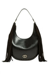 Twinset Large Hobo Bag with Fringe