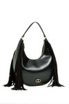 Twinset Large Hobo Bag with Fringe