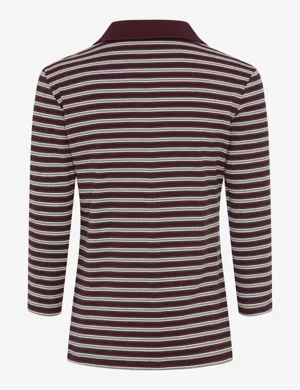 Brax Style Cleo Polo Shirt - Blackberry Violet