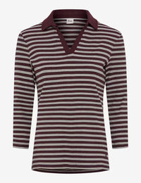 Brax Style Cleo Polo Shirt - Blackberry Violet