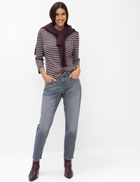 Brax Style Cleo Polo Shirt - Blackberry Violet