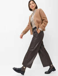 Brax Women's Wide Leg Trousers Style MAINE S - Brunette