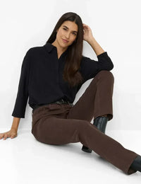 BRAX Cotton Winter Dream Trousers Style Mary - Dark Chocolat