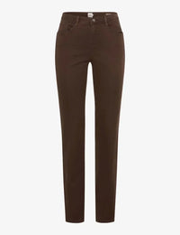 BRAX Cotton Winter Dream Trousers Style Mary - Dark Chocolat