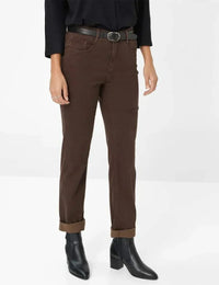 BRAX Cotton Winter Dream Trousers Style Mary - Dark Chocolat