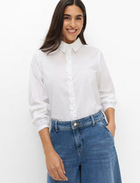Brax Vic Frill Women's Blouse - White