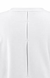 YAYA Jersey top with long sleeves and woven cuffs