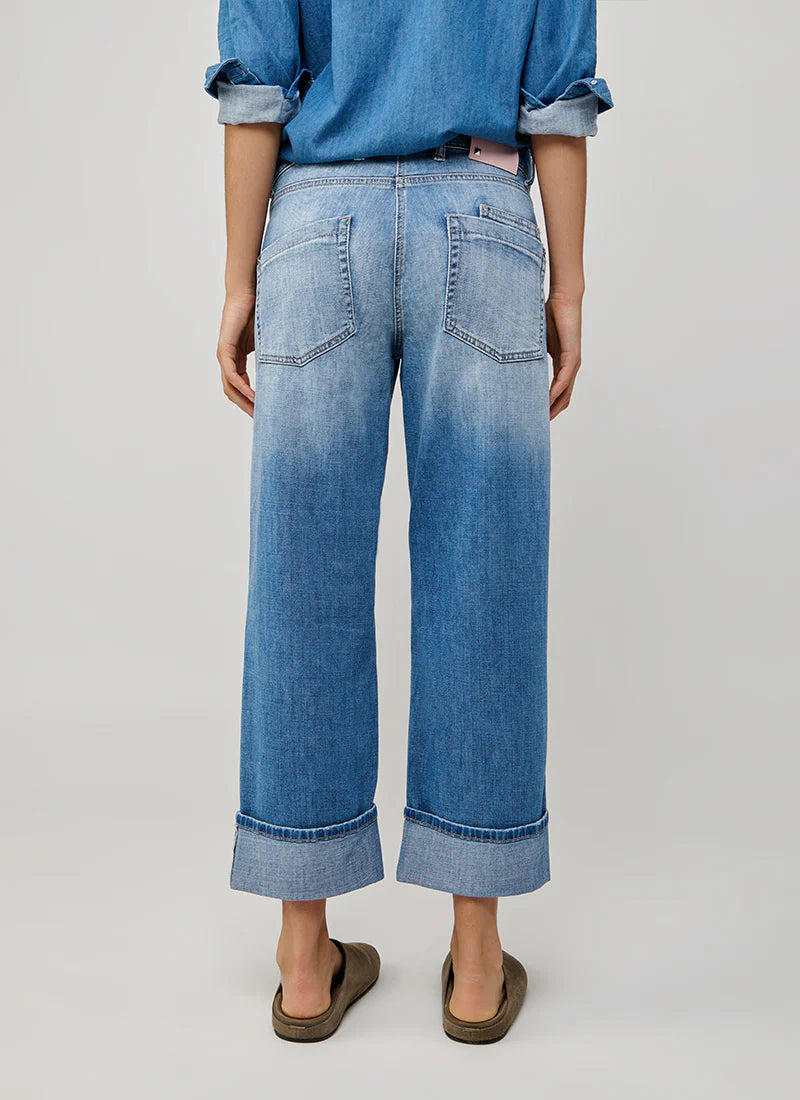 Cambio Giuli Utility Cuffed Straight Leg Jeans