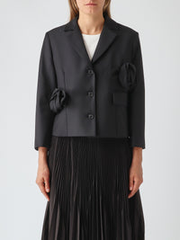 Meimeij Rosette Jacket Black