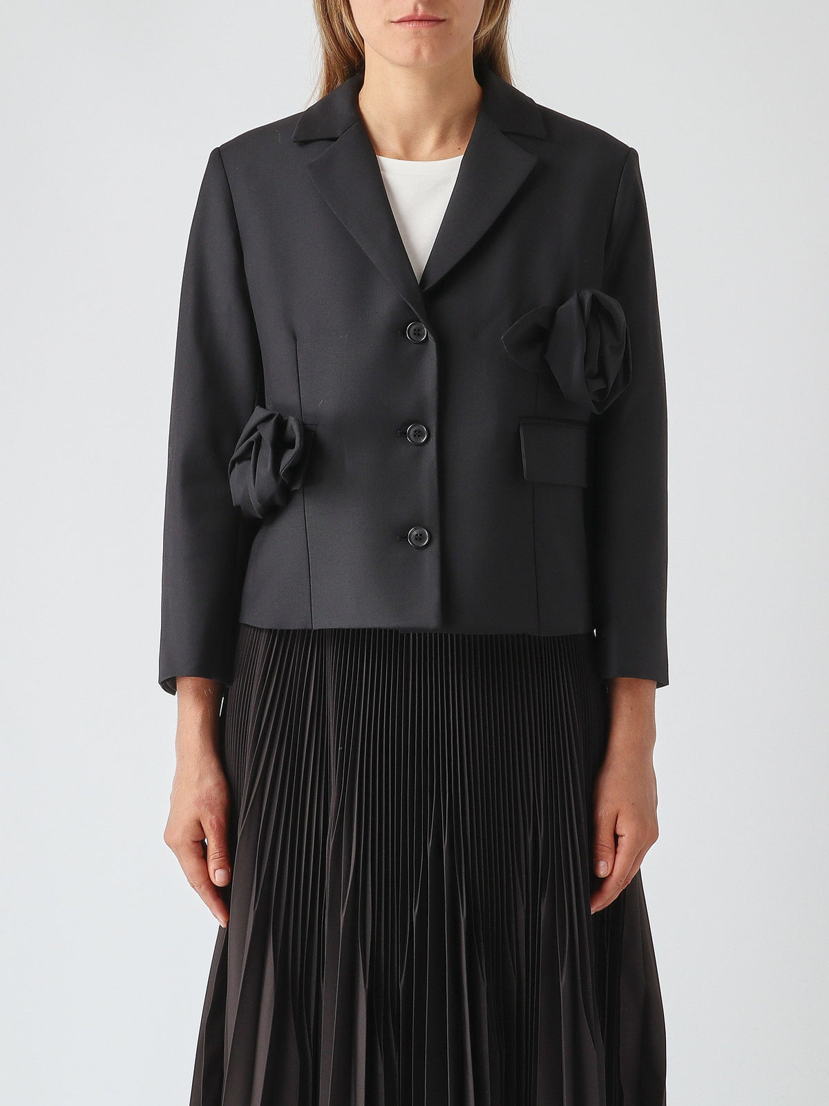 Meimeij Rosette Jacket Black