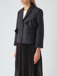Meimeij Rosette Jacket Black
