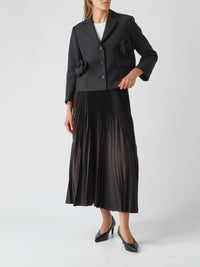 Meimeij Rosette Jacket Black