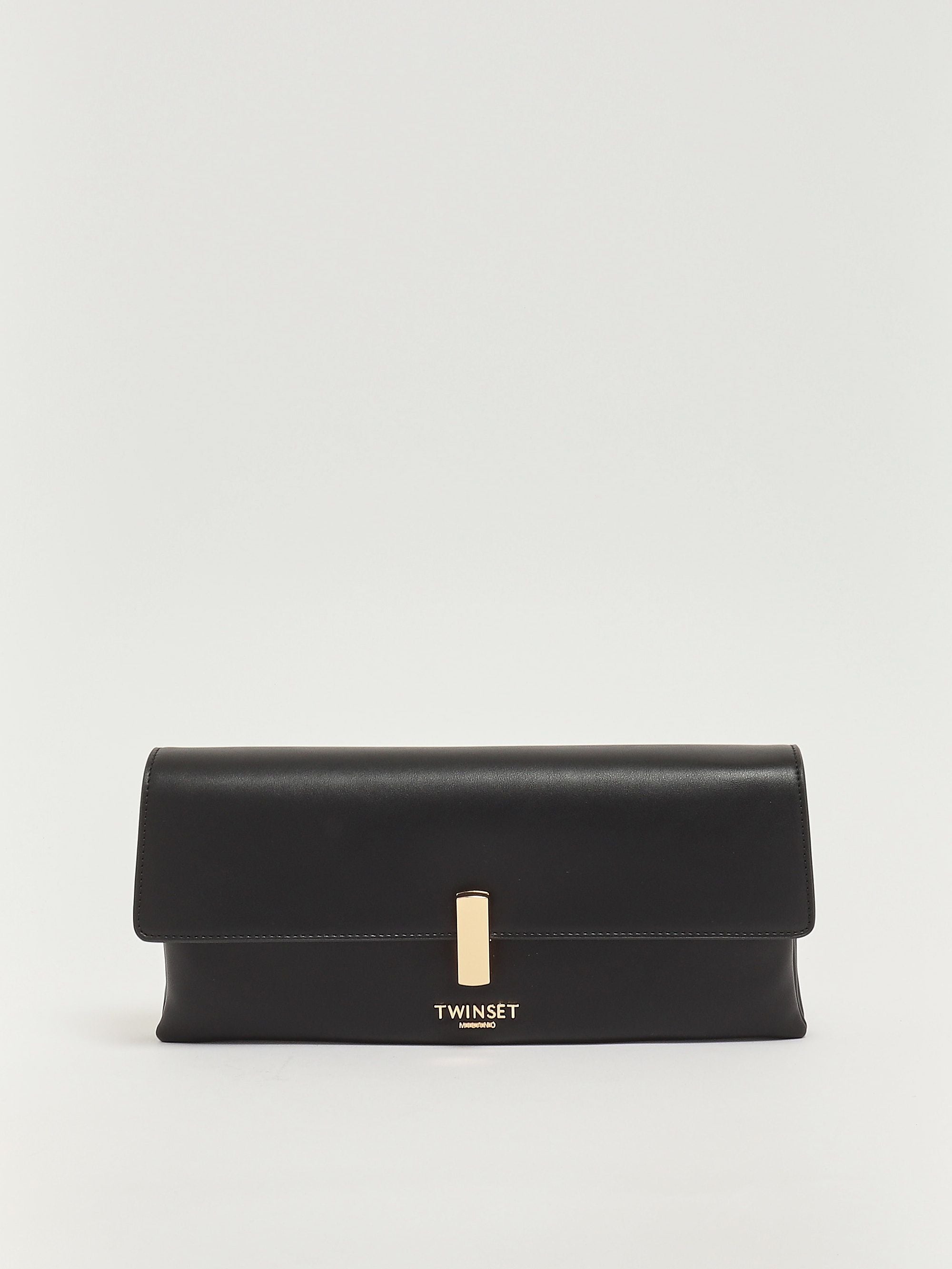 Twinset Faux Leather Bag Nero/Parchment/Rosa Parisienne