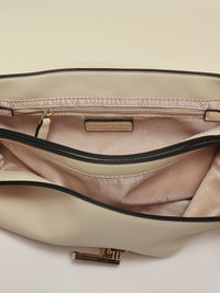 Twinset Faux Leather Bag Nero/Parchment/Rosa Parisienne