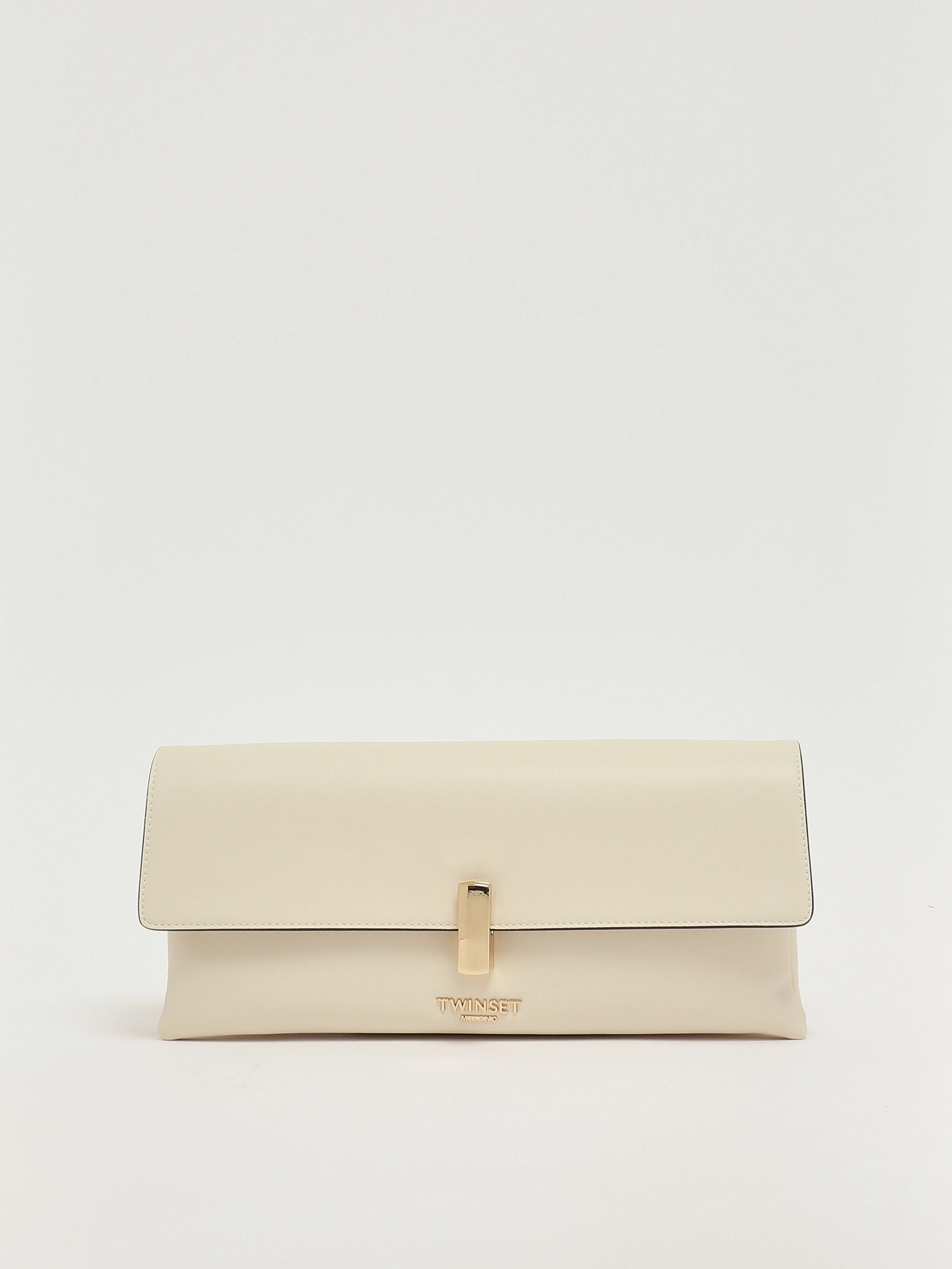 Twinset Faux Leather Bag Nero/Parchment/Rosa Parisienne