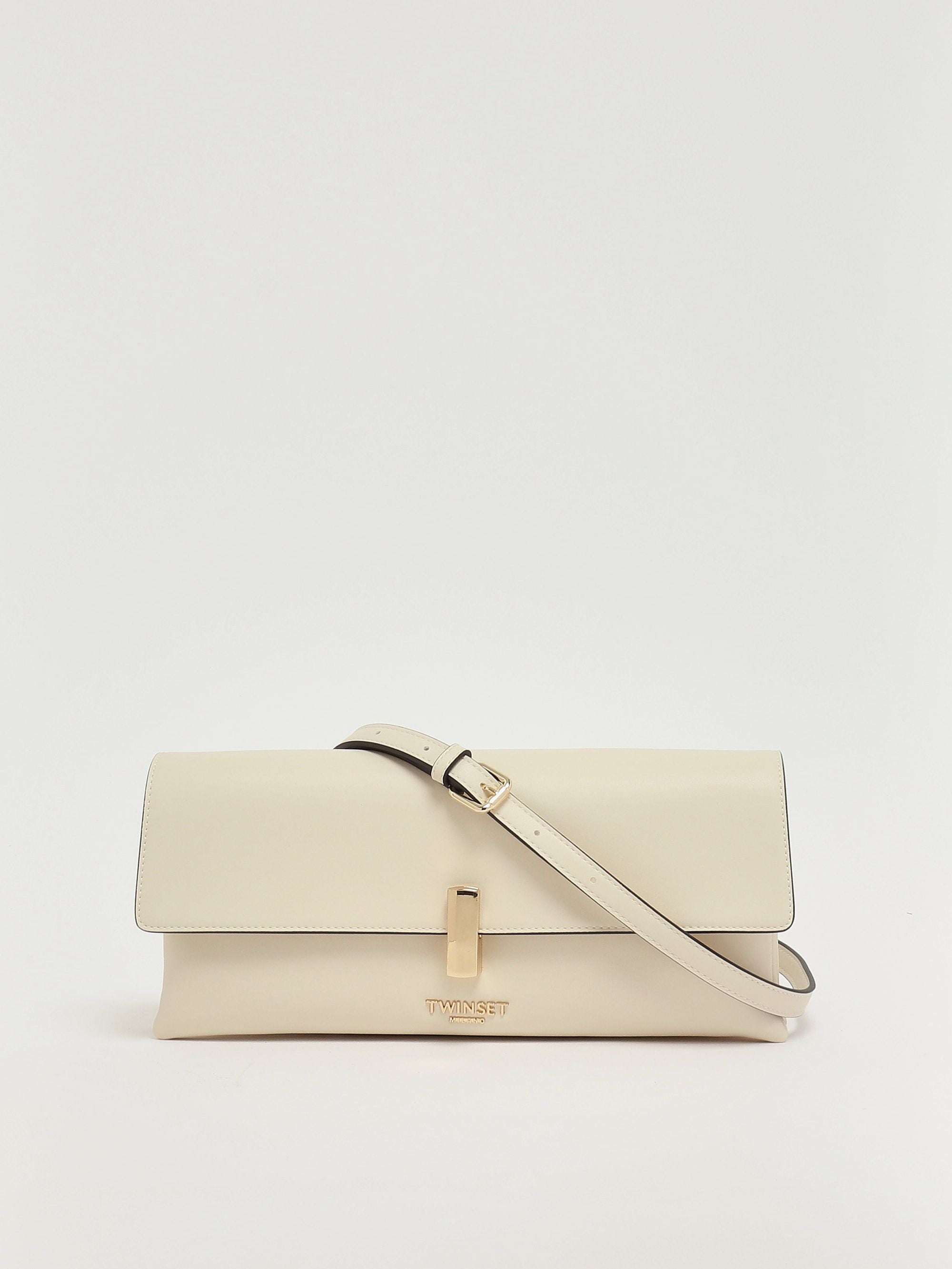 Twinset Faux Leather Bag Nero/Parchment/Rosa Parisienne