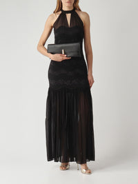 Twinset Faux Leather Bag Nero/Parchment/Rosa Parisienne