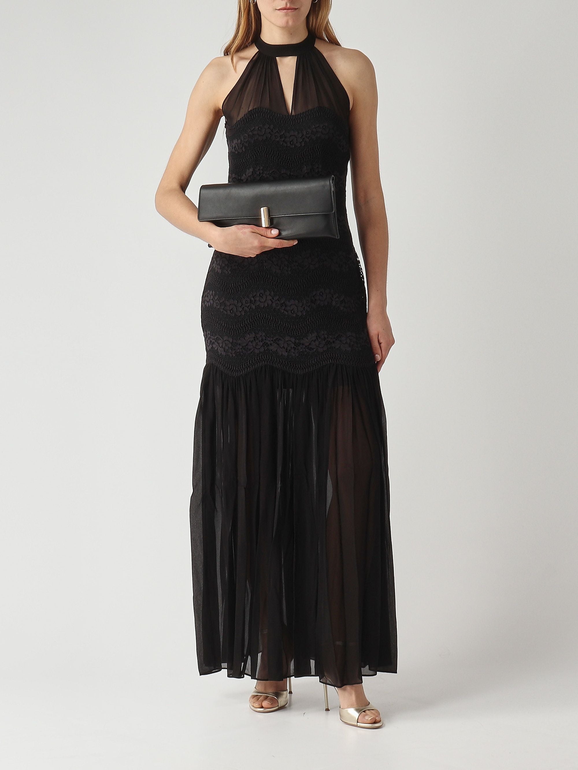 Twinset Faux Leather Bag Nero/Parchment/Rosa Parisienne