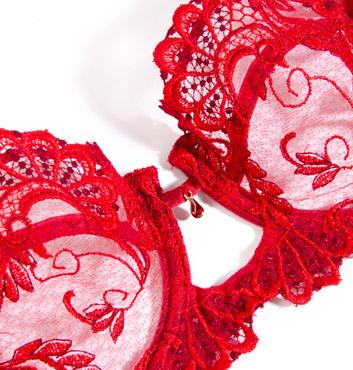 LISE CHARMEL C88 DRESSING FLORAL UNDERWIRED HALF CUP BRA