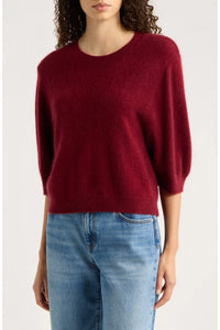 Frame The Brushed Chalet Sweater Deep Garnet