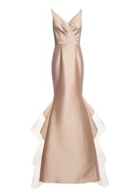 Sachin & Babi  V-Neck Mermaid Gown