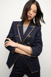 Veronica Beard Miller Denim Dickey Jacket