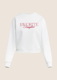 Favorite Daughter  Embroidered Ritzy Aunt Sweatshirt - Sugar-True-Red
