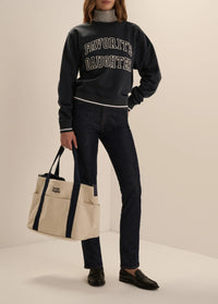 Favorite Daughter - The Collegiate Classic Sweatshirt - Navy-White